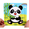 DREWNIANE PUZZLE W RAMCE UKŁADANKA EDUKACYJNA PANDA