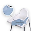 Silikonowa Mata Wycięta, Dopasowana Do Krzesełka  Ikea Antilop Baby Blue