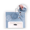 Silikonowa Mata Wycięta, Dopasowana Do Krzesełka  Ikea Dusty Blue