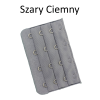 Przedłużka Do Biustonosza Stanika 4 Rzędy Haftki Szary Ciemny