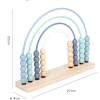 Tęcza Arytmetyczna Liczydło metalowe Monetssori Pastel Błękitny