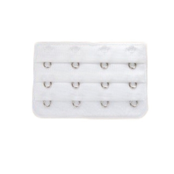 Przedłużka Do Biustonosza Stanika 4 Rzędy Haftki Biały