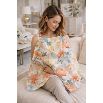 Chusta Do Karmienia Z Usztywnianym Okienkiem Okrycie Do Karmienia Piersią