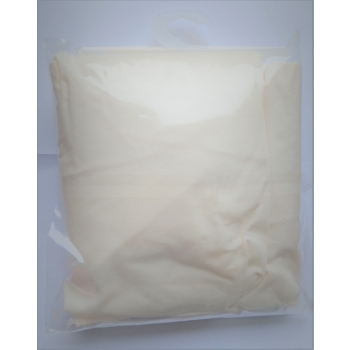 Wodoodporne Prześcieradło Ochronne Jersey Do Łóżeczka Niemowlęcego Z Gumką Premium 60X120 Cm Ecru