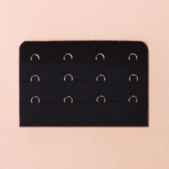 Przedłużka Do Biustonosza Stanika 4 Rzędy Haftki Czarny