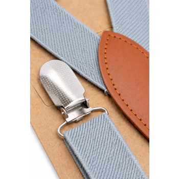 Szerokie Szelki Dla Chłopca Regulowane 1-8Lat Szare