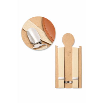 Szerokie Szelki Dla Chłopca Vintage Regulowane 1-8Lat Beżowe