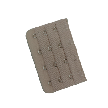 Przedłużka Do Biustonosza Stanika  4 Rzędy Haftki Cielisty Ciemny