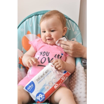 Akuku A0031 Jednorazowe Chusteczki Nawilżane Wodą 70 Szt