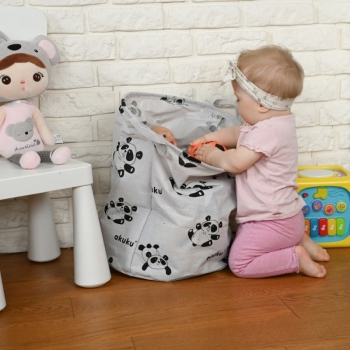 Składany Kosz Na Zabawki Pojemnik Worek Organizer Premium Xl 45L