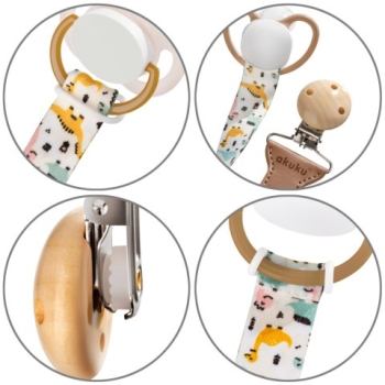 Tasiemka Do Smoczka Zawieszka Z Klipsem Drewnianym Dog Lovers Łapki