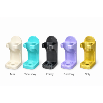 Elegancki stojak uchwyt na szczoteczkę soniczną i elektryczną - kompaktowy, montaż na taśmę Beżowy