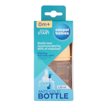 Canpol Babies Butelka Antykolkowa Easystart  Mountains Beige 120 Ml