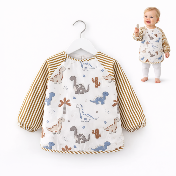 Elegancki Śliniaczek do Jedzenia z rękawami Premium