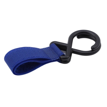 Uchwyt Haczyk Na Zakupy, Hak Na Rzep Do Wózka Dziecięcego Na Torbę Granatowy