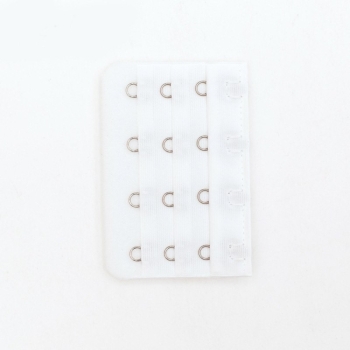 Przedłużka Do Biustonosza Stanika 4 Rzędy Haftki Biały