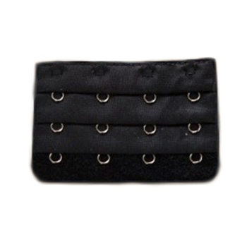 Przedłużka Do Biustonosza Stanika 4 Rzędy Haftki Czarny