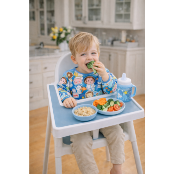 Elegancki Śliniaczek do Jedzenia z rękawami Premium