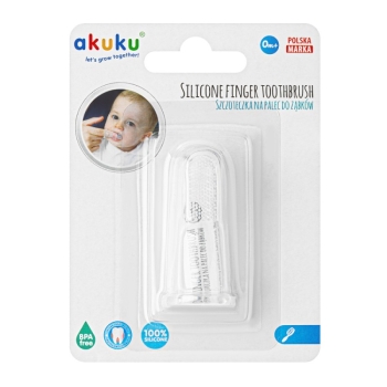 AKUKU A0393 Szczoteczka silikonowa nakładka na palec