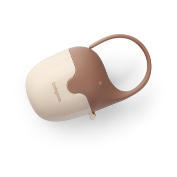 B.O.529/04 Pojemnik na smoczek na 2 smoczki z uchwytem Słonik beżowy