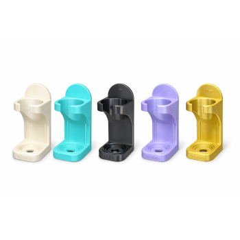 Elegancki stojak uchwyt na szczoteczkę soniczną i elektryczną - kompaktowy, montaż na taśmę Beżowy