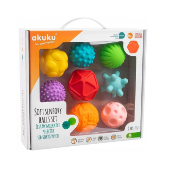 AKUKU A0452 Zestaw piłeczek sensorycznych 8 sztuk