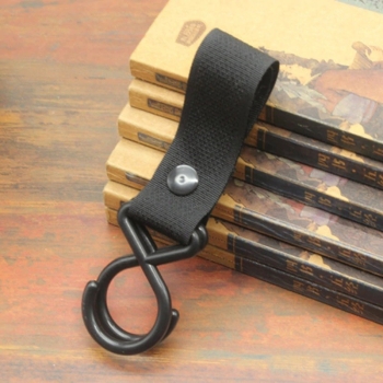 Uniwersalny Uchwyt Do Wózka Solidny Hak Na Torbę Karabińczyk Na Zakupy  Czarny