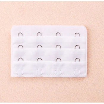 Przedłużka Do Biustonosza Stanika 4 Rzędy Haftki Biały