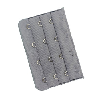 Przedłużka Do Biustonosza Stanika 4 Rzędy Haftki Szary Ciemny