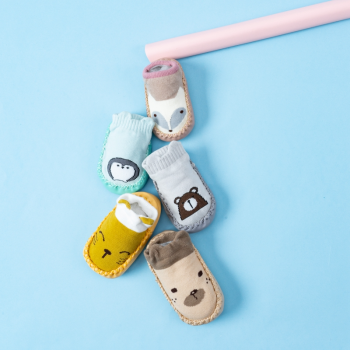 Miękkie Buciki Do Żłobka Przedszkola Kapcie Dziecięce Z Podeszwą Antypoślizgową Skarpetki Buty Niechodki 12Cm 0-6Mcy Eu 16/17