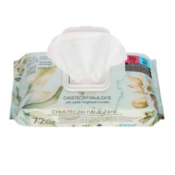 AKUKU BH0900 Chusteczki nawilżane BENE HYGIENIC z Alantoiną Kojące 72 szt.