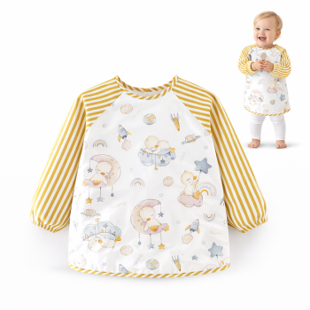 Elegancki Śliniaczek do Jedzenia z rękawami Premium