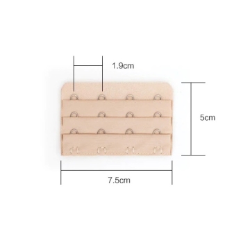 Przedłużka Do Biustonosza Stanika 4 Rzędy Haftki Różowy