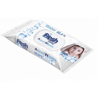 Chusteczki nawilżane wodą  Aqua Wipes Fresh 60 szt