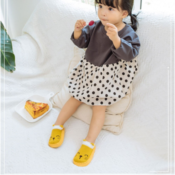 Miękkie Buciki Do Żłobka Przedszkola Kapcie Dziecięce Z Podeszwą Antypoślizgową Skarpetki Buty Niechodki 12Cm 0-6Mcy Eu 16/17