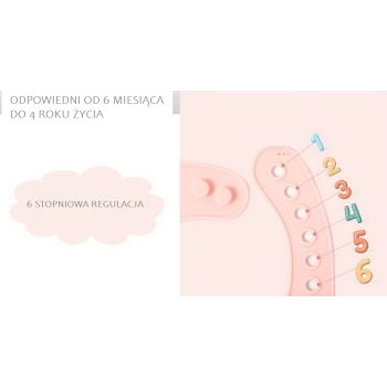 Elastyczny śliniak silikonowy z miseczką śliniaczek z kieszonką  miękki wodoodporny zmywalny