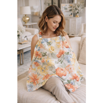 Chusta Do Karmienia Z Usztywnianym Okienkiem Okrycie Do Karmienia Piersią