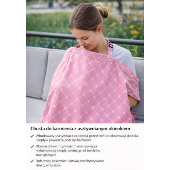 Chusta Do Karmienia Z Usztywnianym Okienkiem Okrycie Do Karmienia Piersią