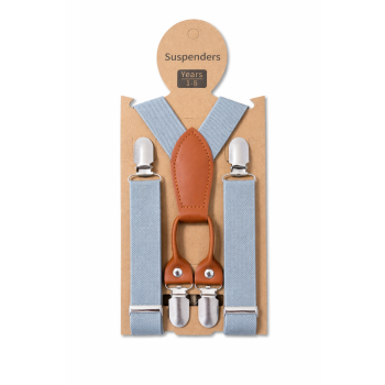 Szerokie Szelki Dla Chłopca Regulowane 1-8Lat Szare