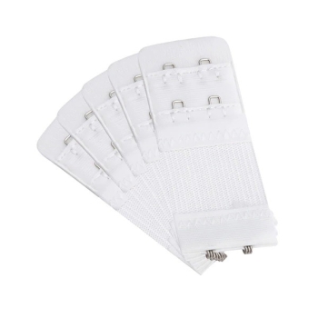 Przedłużka Do Biustonosza Stanika Z Gumką 2 Rzędy Haftki Biały