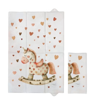 Składana miękka mata do Przewijania 60X40 Przewijak Turystyczny Basic Rocking Horse