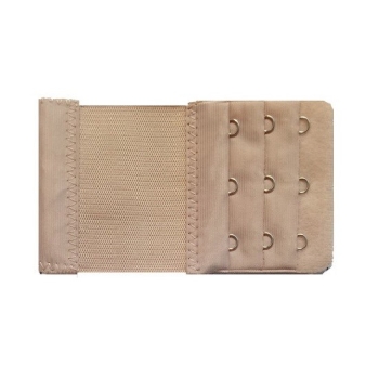 Szeroka Przedłużka Do Biustonosza Stanika Z Gumką 3 Rzędy Haftki  Cielisty Ciemny