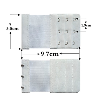 Szeroka Przedłużka Do Biustonosza Stanika Z Gumką 3 Rzędy Haftki  Czerwony